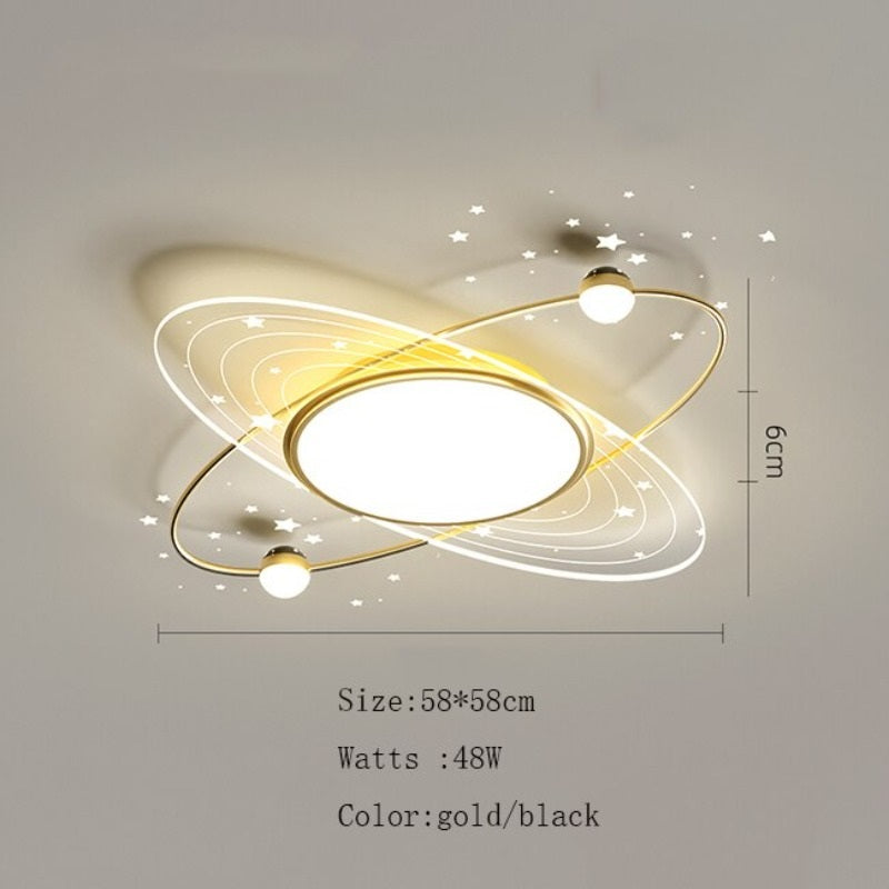 Lunara Starfield Ceiling Light Full View