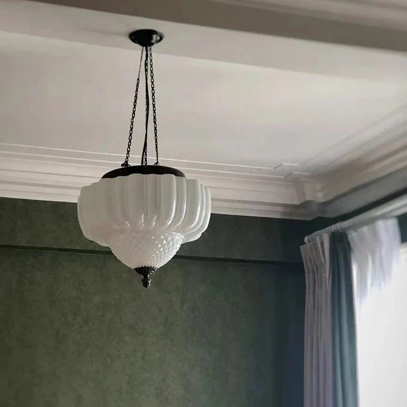 Bright Airy Glow Glass Pendant Light - OroDwell
