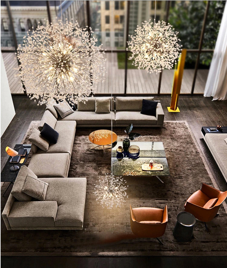decorative dandelion inspired lighting