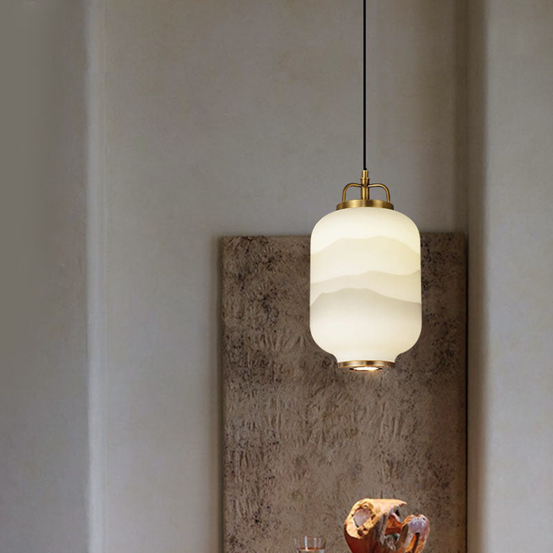 Frosted Glass Ceiling Lamp Detail