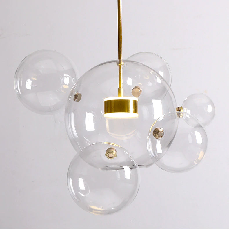 Glass Chandelier - Ceiling Fixture Detail