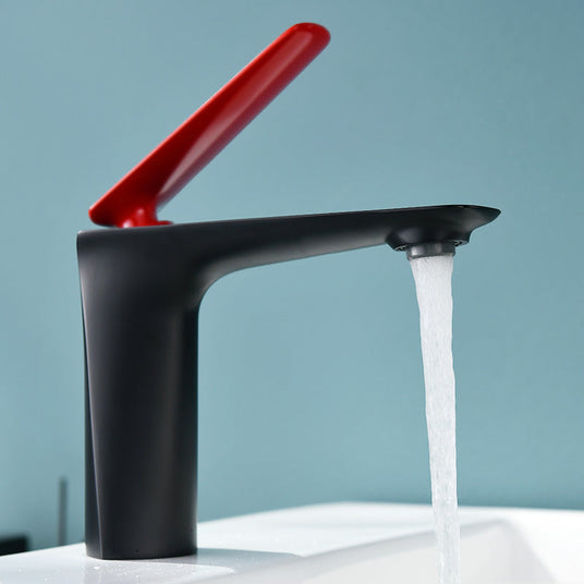 Brass vessel faucet - above-counter sink installation