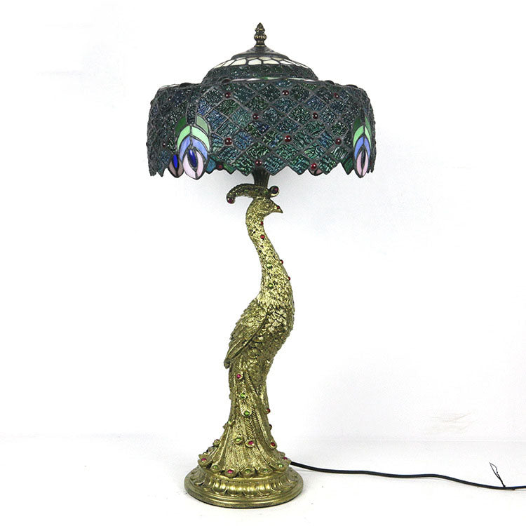 colorful glass table lamp for living room accent decor
