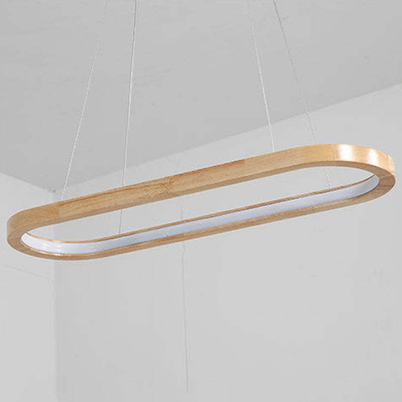 Wood Pendant Light for Small Space Lighting