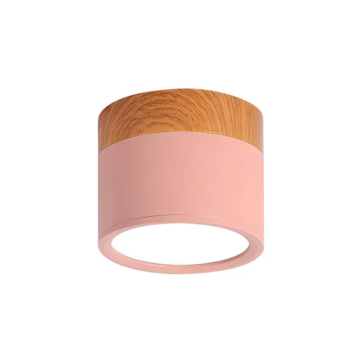 Cylindra Ceiling Light Alternate Angle - OroDwell