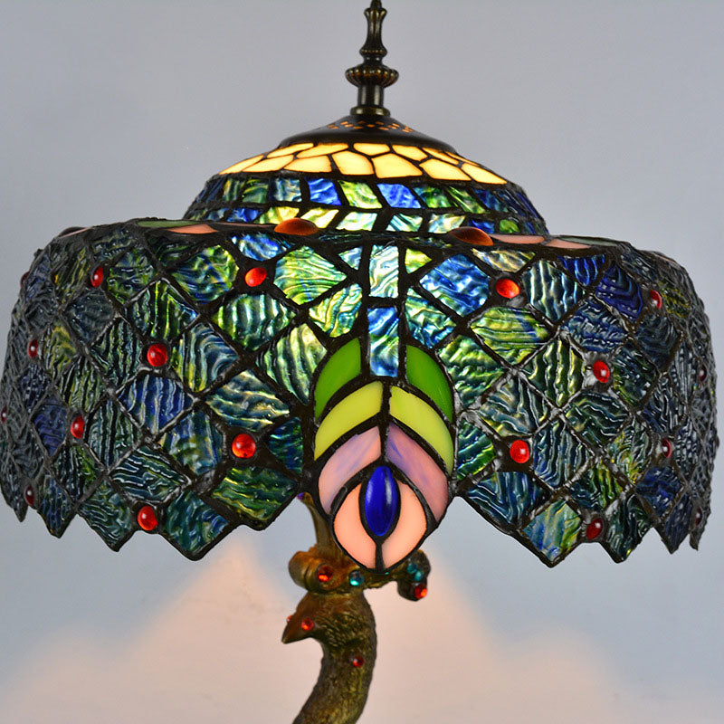 colorful glass table lamp for bedroom bedside lighting