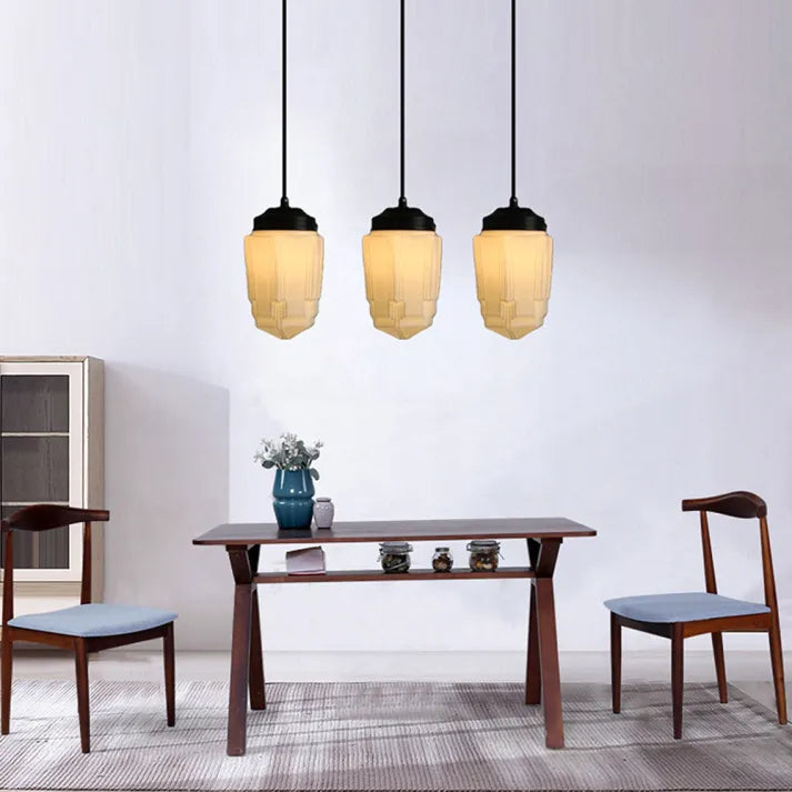 Soft Warm Glow Frosted Glass Pendant Light - OroDwell