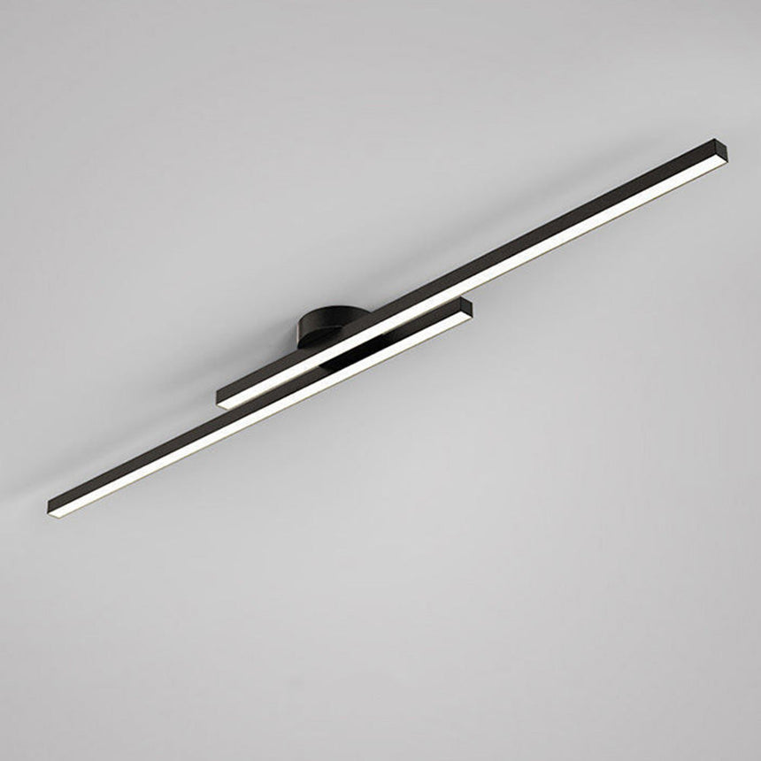 Semi flush ceiling fixture close-up view