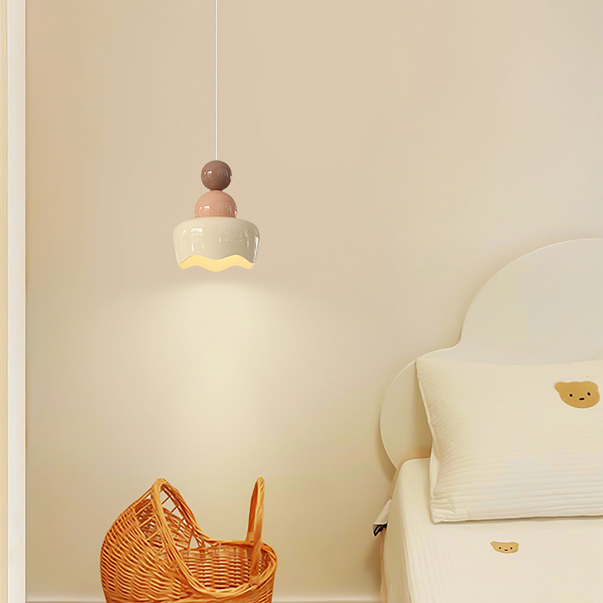 Pendant Lamp Installed Above Bed
