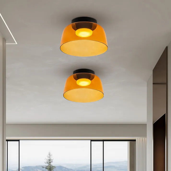 Keiora Nordic Glass Ceiling Lamp | Medieval Charm Lighting