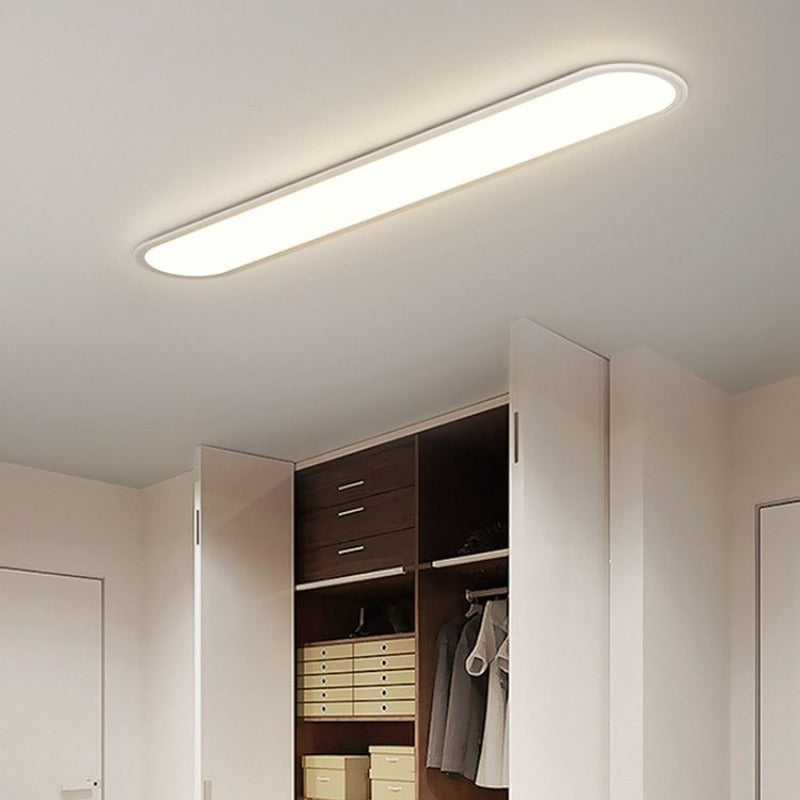 Slim Oval Ceiling Light for Contemporary Homes