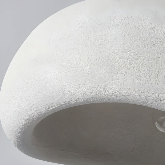 Organic pendant light warm ambient glow