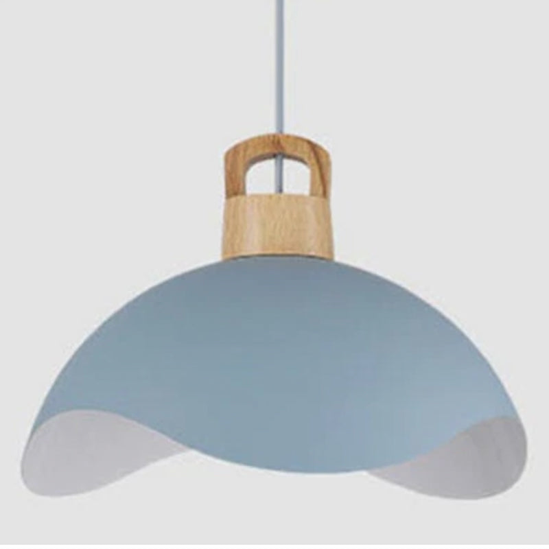 Pendant Lamp Detail of Black Metal Silhouette