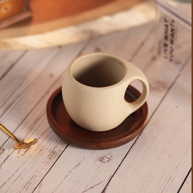 Hana Zen Ceramic Coffee Cup Set lifestyle table setting - OpalDwell