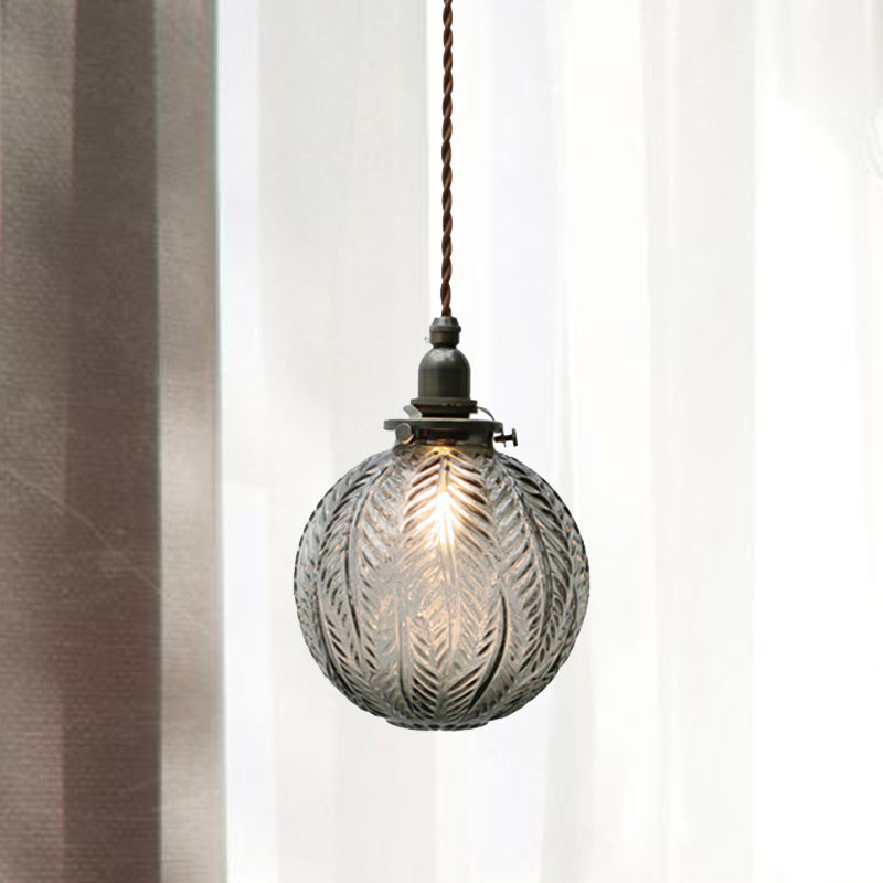 Colonial Glass Pendant Light For Dining Room - OroDwell