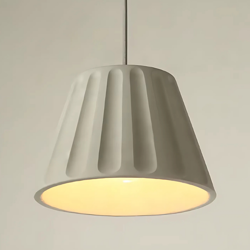 Pendant lamp cord and canopy mounting detail