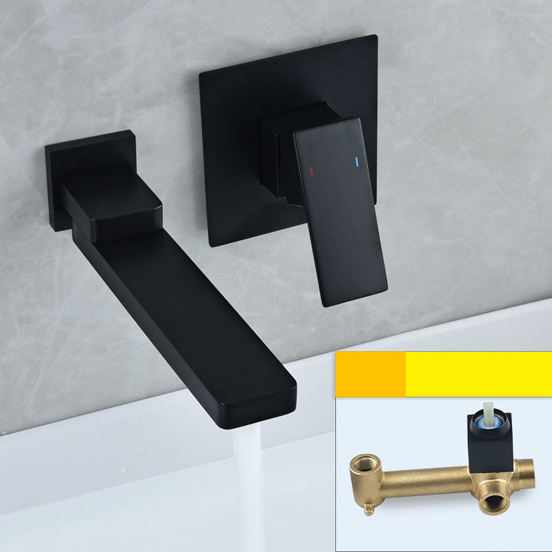 Wall mounted bathroom faucet - single-handle control