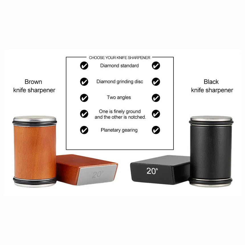 AstraSharp Magnetic Knife Sharpener In Black Finish - OpalDwell
