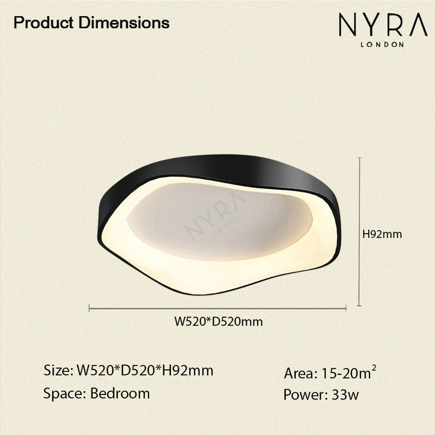 Virelli Ceiling and Wall Light Close-Up of Acrylic Shade