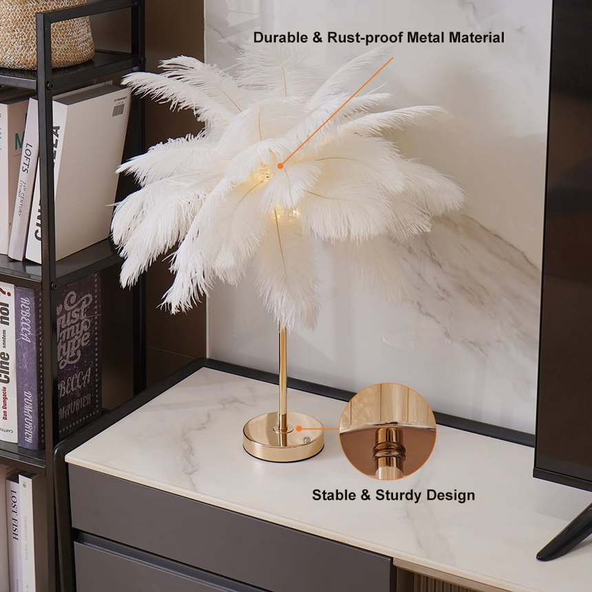 Aurelia Gold Table Lamp for Bedroom and Entryway