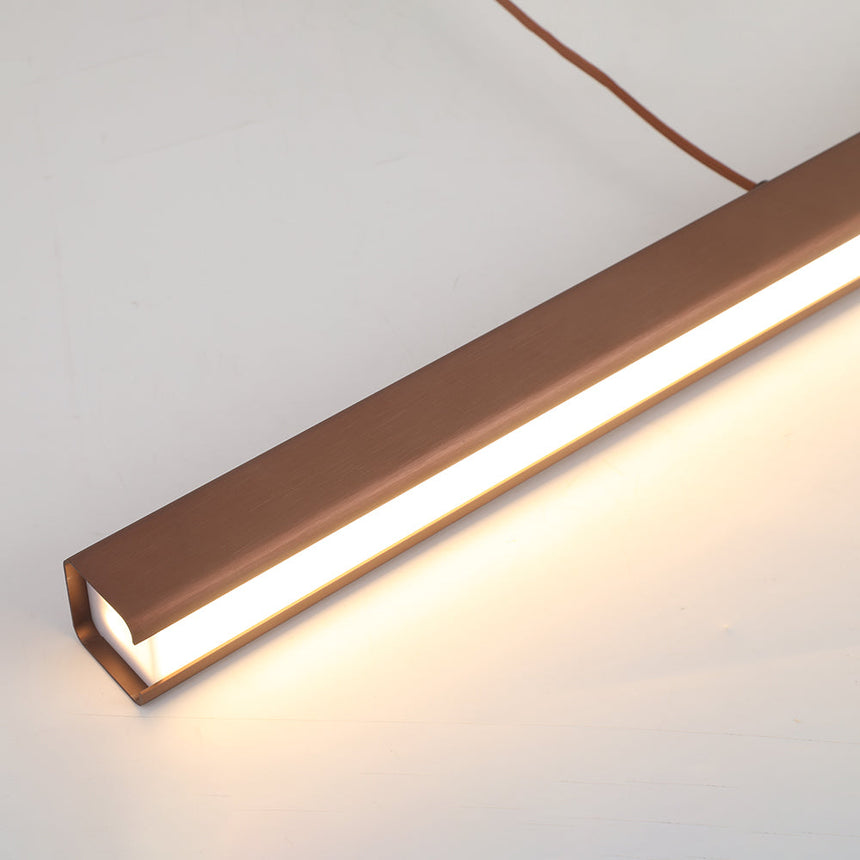 Linear Metal Pendant Light for Transitional Interiors