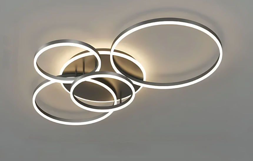 White Ring Ceiling Light Living Room Fixture