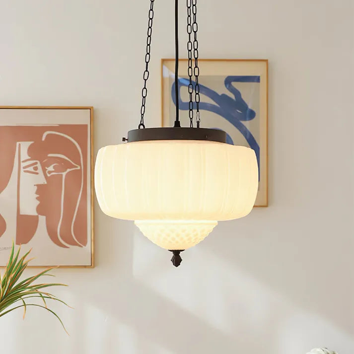 Pendant Light Installed In Living Room Setting - OroDwell