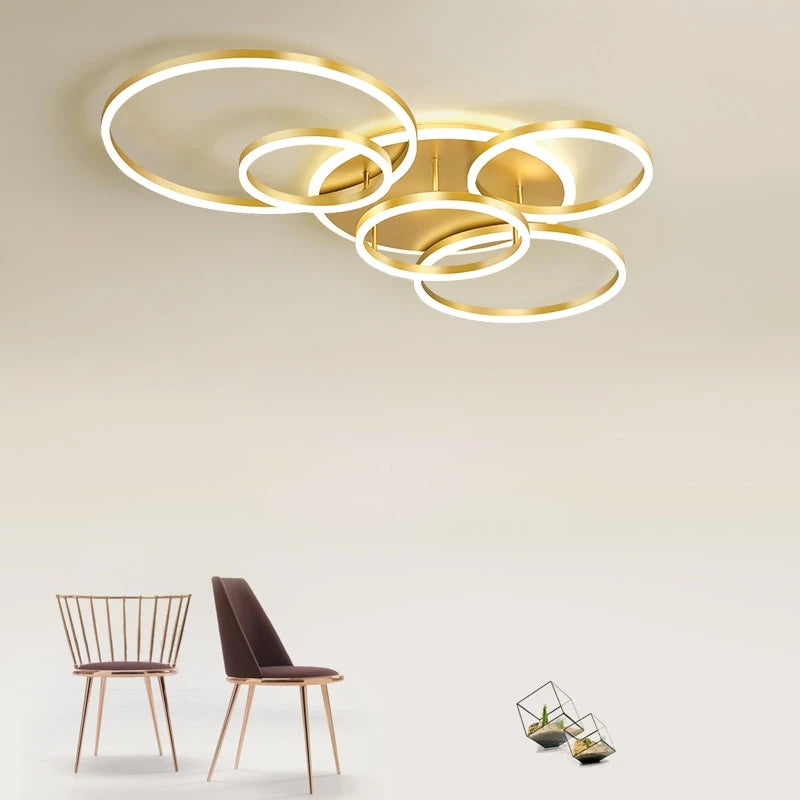 LunaRing Aluminum Body Ring Ceiling Lamp