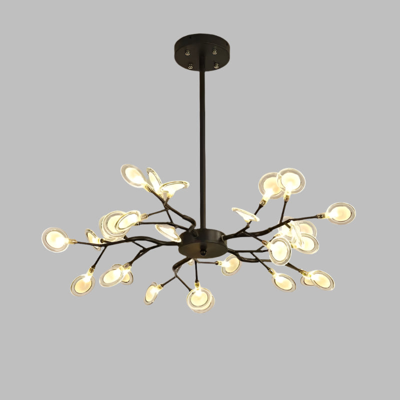 Minimalist ceiling fixture close-up detail