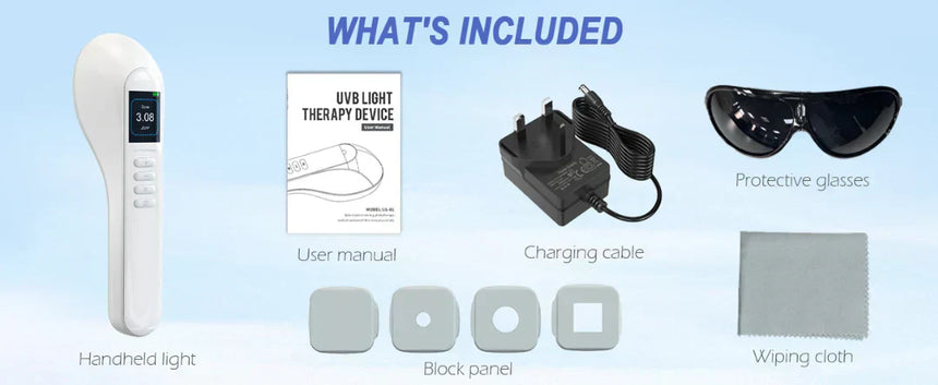UVB phototherapy lamp full device view