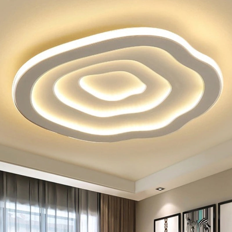 AureliaWave Ceiling Light Wavy Shade Detail Close-Up - OpalDwell