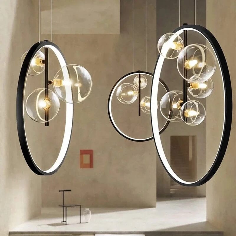 Glass globe pendant light dimensions reference