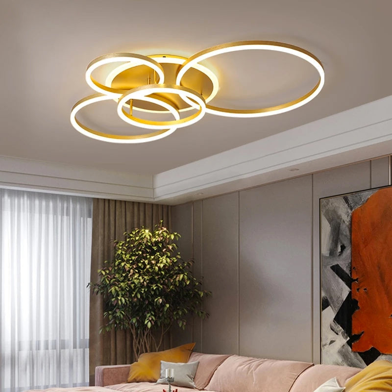 LunaRing Floating Ring Ceiling Light for Dining Room
