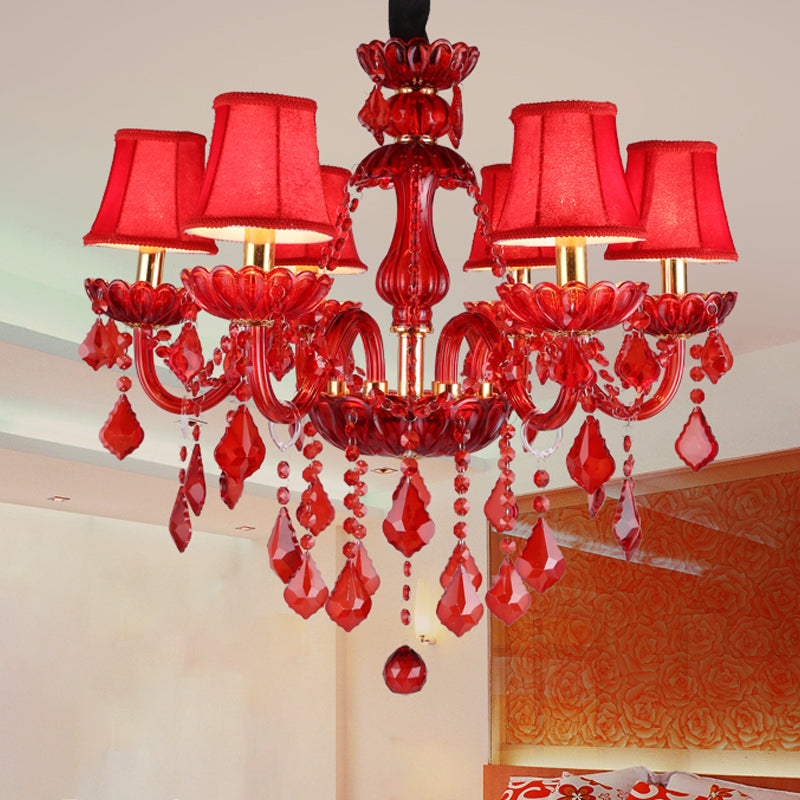 Luminra Chandelier 6-Light Configuration Detail View - OpalDwell