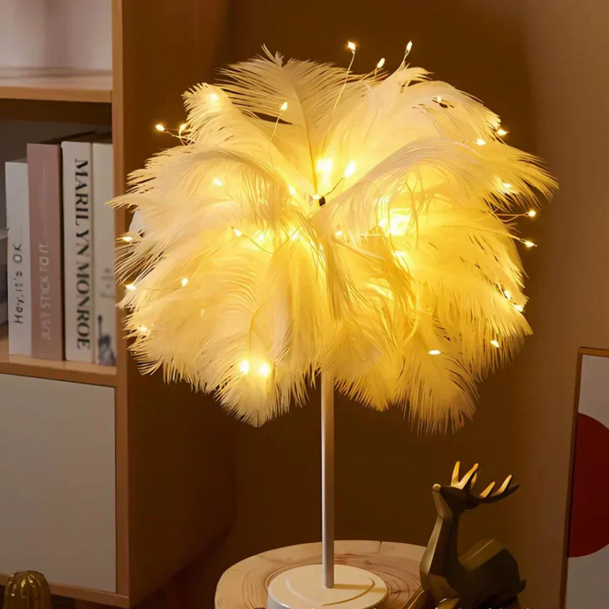 Lamp in dimly lit ambient setting