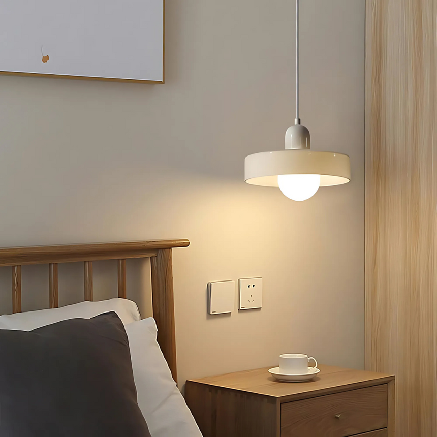 Halo Pendant Lamp for bedroom ambient lighting - OpalDwell