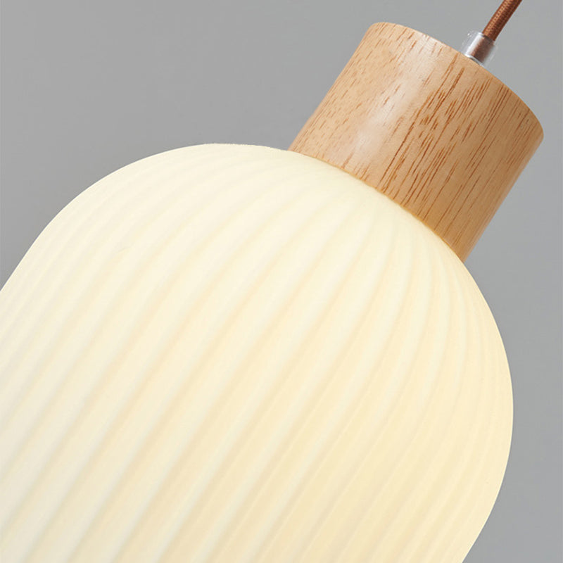 Wood Pendant Light Detail of Mounting Hardware