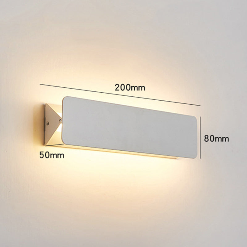 Acrylic Shade Wall Lamp Rectangular Flat Board Design