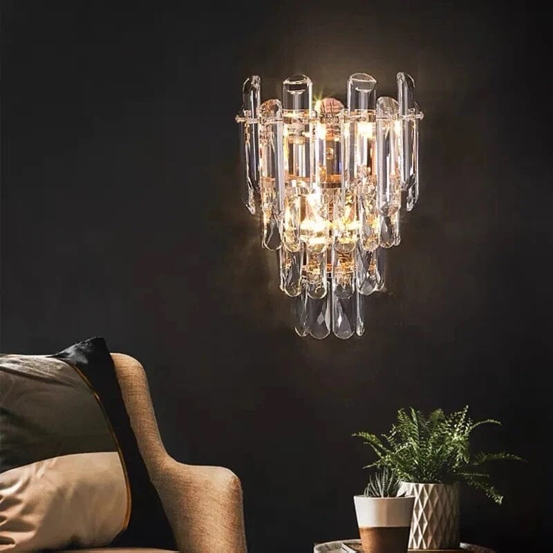 Crystal Wall Light for Living Spaces