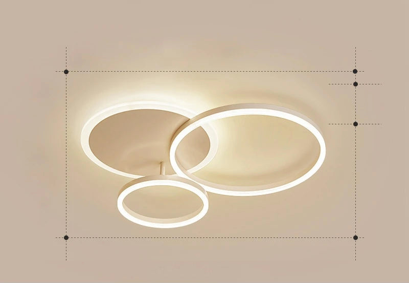 LunaRing Ceiling Light Dimensions and Sizing Chart