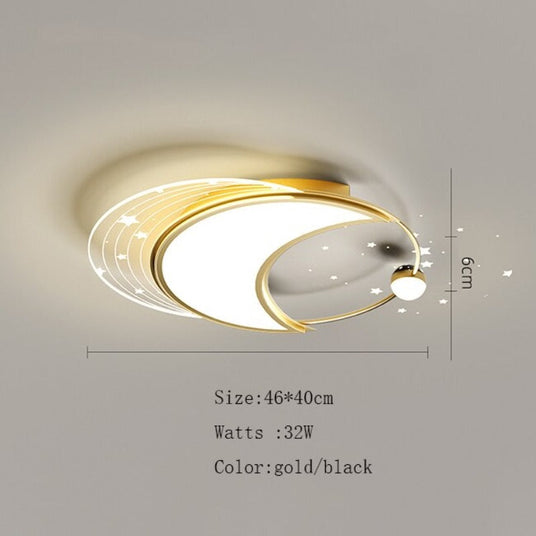 Starry Aesthetic Ceiling Light Detail