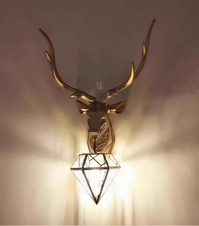 Antler design wall lamp for outdoor patio decor