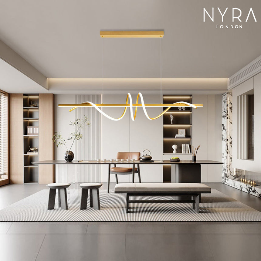 semi-flush mount chandelier for living room