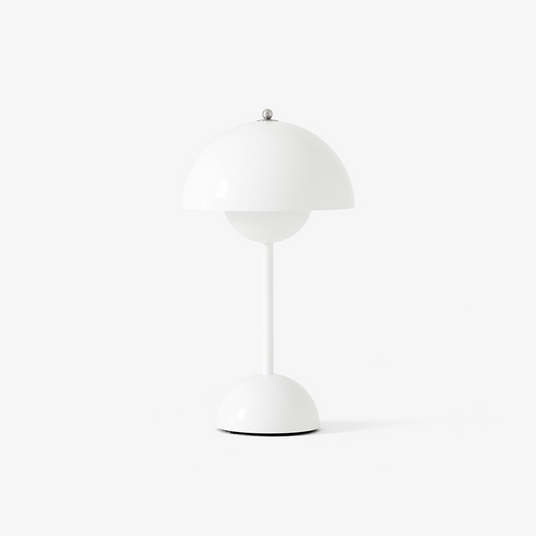 Mushroom Shade Table Lamp Fixture Detail