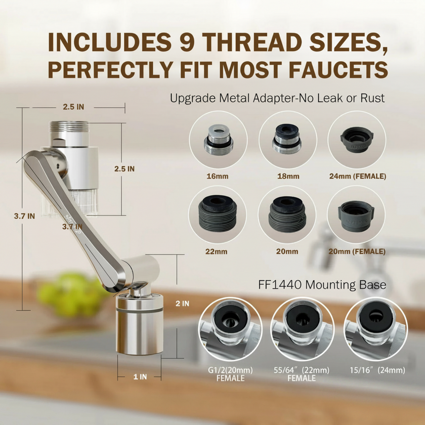 Smart water filter faucet for modern kitchen decor