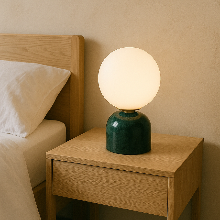 Minimalist Marble Table Lamp for Bedroom