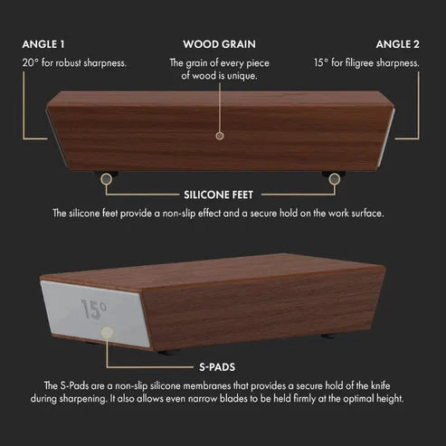 Dual-Grit Rolling Sharpener For Consistent Blade Edges - OpalDwell
