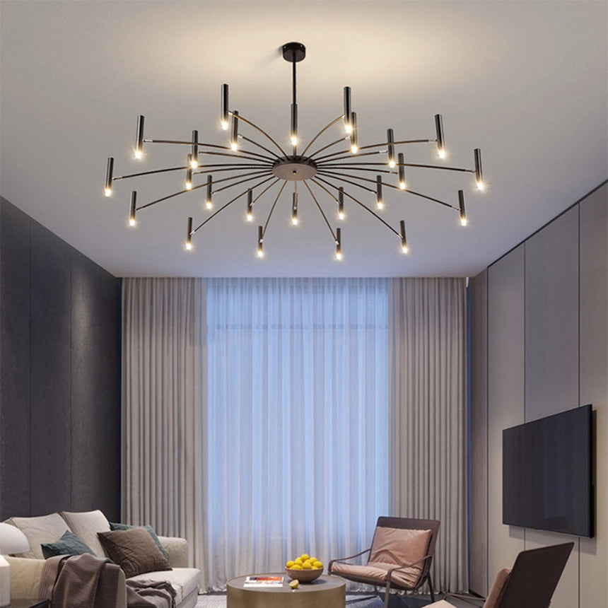 ElaraLuxe Chandelier Installed Above Dining Room