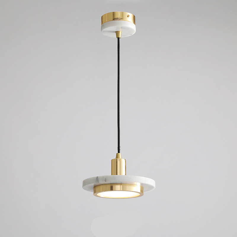 Minimalist Marble Pendant Light for Dining Room