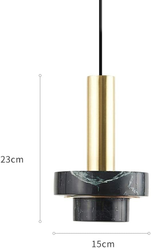 Rowen marble pendant light full view